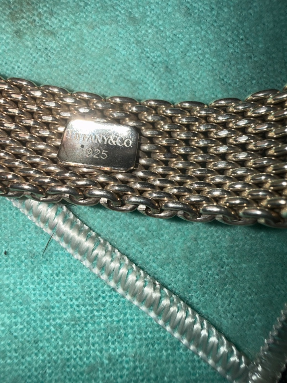 Tiffany & Co. Somerset Silver 925 Mesh Bracelet - Picture 2 of 3